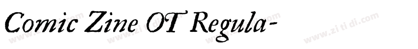 Comic Zine OT Regula字体转换